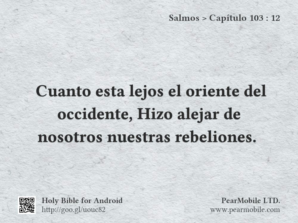 Salmos, Capítulo 103:12